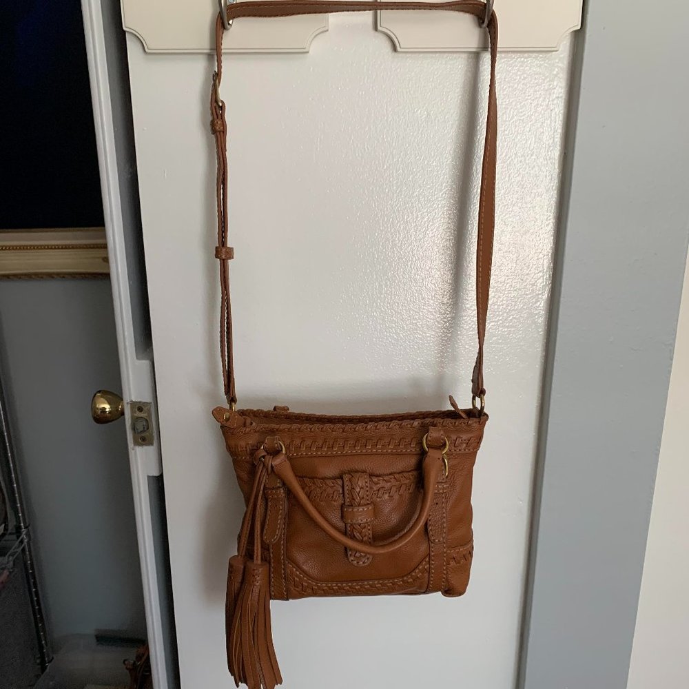 Used Isabella Fiore Leather Bag (Brown)